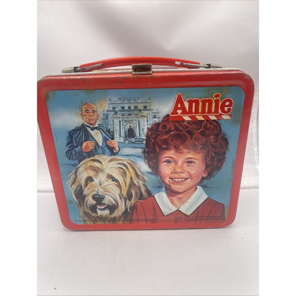 Vintage Orphan Annie Aladdin Lunchbox 1981 Tribune Company Syndicate- No Thermos
